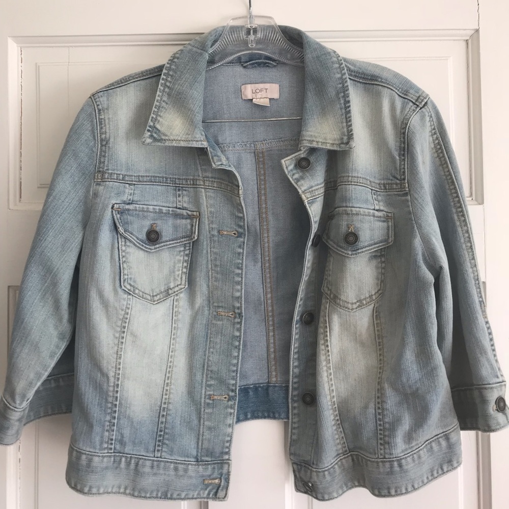 Cropped jean jacket